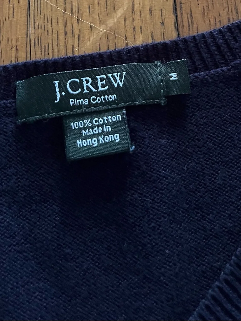 J. Crew Navy, Sky Blue & Light Blue Argyle V-Neck Sweater